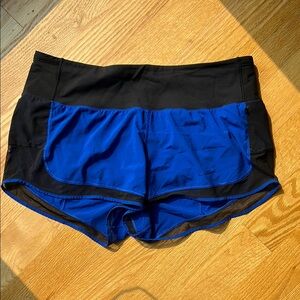 Lululemon Athletica Black and Blue Athletic Shorts